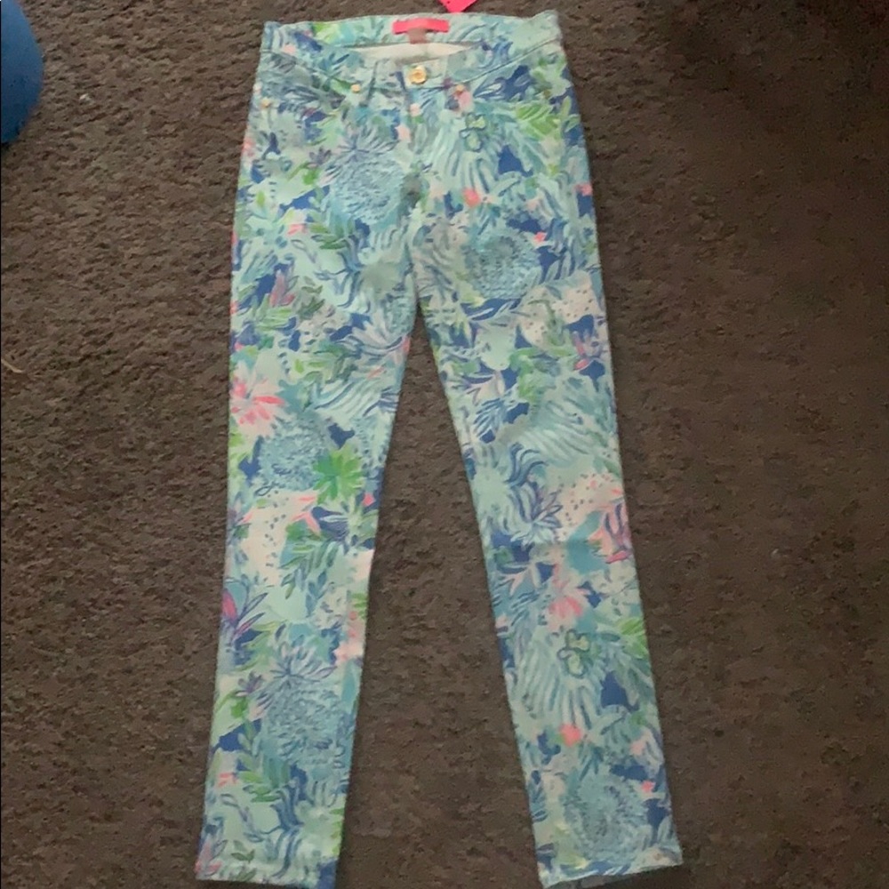 Lilly Pulitzer South Ocean Skinny Pant Lion Around